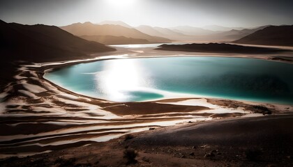 Wall Mural - A view of Lake Assal in Djibouti