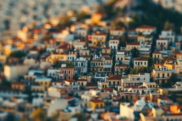 Poster - High-rise buildings and city streets from above