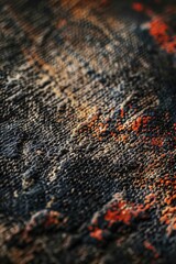 Poster - Close-up shot of a fabric texture, great for use in fashion or textile design projects