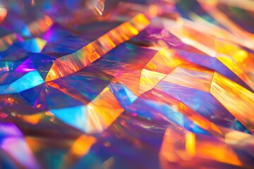 Poster - A close-up shot of a highly colored and shiny diamond