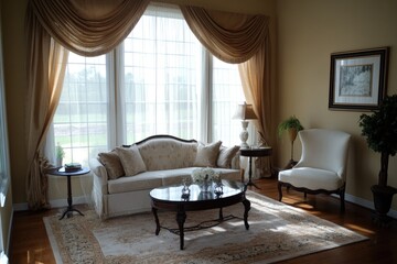 Poster - Comfortable space with modern furniture and natural light