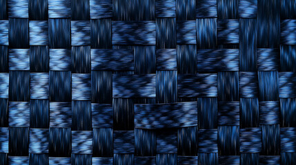 Aufkleber - Blue carbon fiber background texture Flat lay, top view Close up for design and presentation