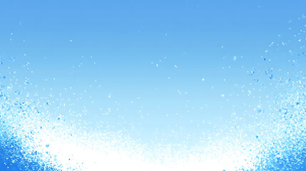 Poster - 8bit pixel art background, gradient blue and white, underwater