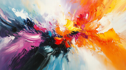 Poster - Abstract oil paint, acrylic painting, Original oil painting on canvas, Abstract art background, Artwork fragment, Paint brush brush, Modern art, Contemporary art, canvas oil, painted on wall