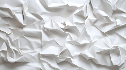 Poster - White abstract texture in a 3D paper art style, versatile for use in various design projects like book covers and websites