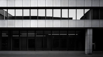 Poster - The facade of an office building