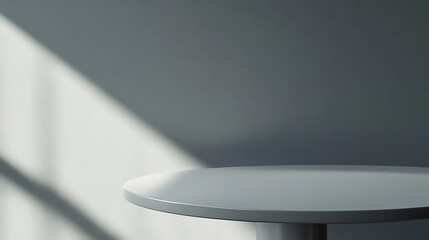 Fototapete - Abstract empty gray background with empty table top