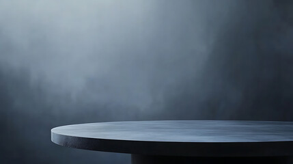Aufkleber - Abstract empty gray background with empty table top