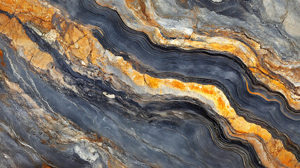Aufkleber - Patterned structure of dark marble background texture for interior or product design
