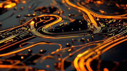 Aufkleber - The Hungaroring Track Map is styled for poster wall art, presenting the circuit layout in a decorative form suitable for fans and enthusiasts