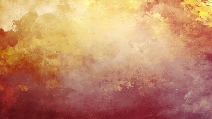 Poster - Warm color grunge style background features a blend of yellow and red hues, creating a vintage and textured effect, suitable for various design projects