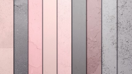Poster - Different shades of pink and grey concrete textures are combined, creating a modern and stylish backdrop for various design projects