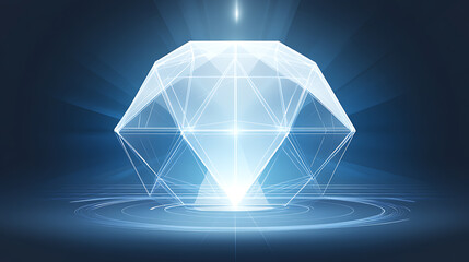 Fototapete - A blank pentagon radar chart template presented as a clipart image, suitable for statistical displays and data visualization