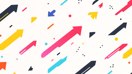 Poster - Colorful skateboarder illustration with a splash of color on a white background