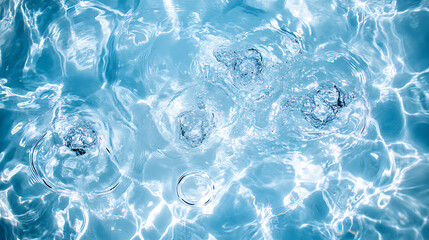 Poster - An image of swimming pool water suitable for advertising, product placement, and as a background illustration