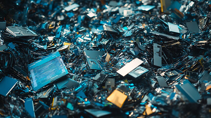 Aufkleber - Deleting unnecessary files and data, symbolizing the concept of digital waste management and freeing up disk space