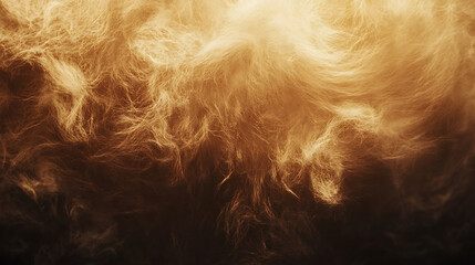 Poster - Brown fur texture background close up abstract macro, smooth dark gradient wallpaper