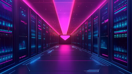 Poster - Cyber security shield protecting data on internet server network digital concept illustration
