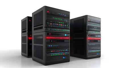 Poster - Server computers of a modern data center