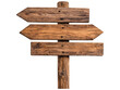 © Suryani - Rustic Wooden Signpost with Blank Directions