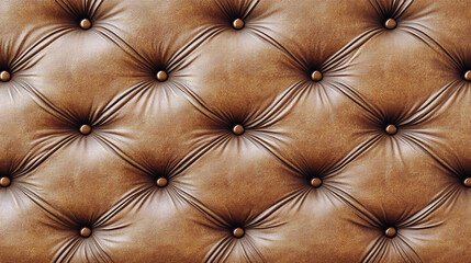 Wall Mural - soft brown leather fabric with a gentle fold, showcasing rich texture and warm tones, evoking a sense of luxury, comfort, and timeless elegance