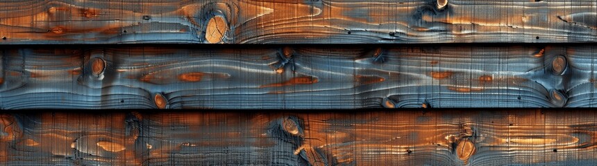 Poster - Brown Wooden Acoustic Panels Wall Texture - Seamless Pattern Wood Background