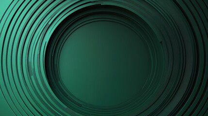 Poster - Abstract Green Circles Layered Background Design for Modern Creative Projects, Presentations, or Digital Media with a Minimalist Aesthetic