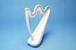 © NeeArtwork - A harp, 3D Rendering, isometric, icon isolated on soft background