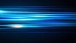 © florynstudio3 - Abstract blue light speed lines background with a blur effect, a futuristic technology concept