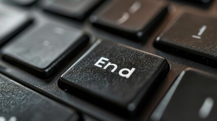 Aufkleber - Close-up of a black keyboard's 