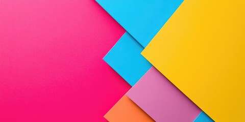 Leinwandbilder - Paper blank background, arranged geometrically. Color empty for presentations, copyspace.