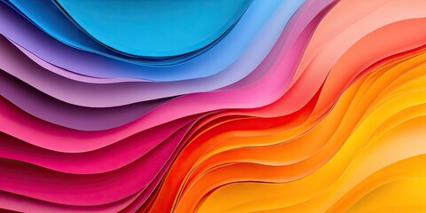 Fototapete - Background made of multicolored paper copy space