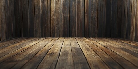 Aufkleber - Aged wooden backdrop. Wooden surface or flooring.