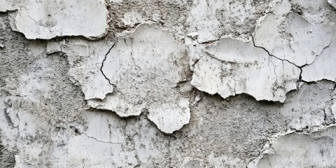 Poster - Texture of an aged, cracked concrete wall. Coarse gray concrete surface. Ideal for background and design. Close-up view.