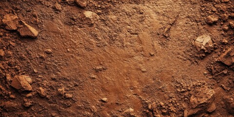 Aufkleber - Brown powdery textured background, abstract design backdrop, top view, copy space.