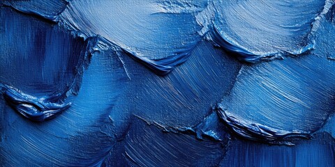 Poster - Close-up of Beautiful Blue Jeans. Painted Surface Design Banners. Abstract Shape with Copyspace for Text. Background Wall Texture.