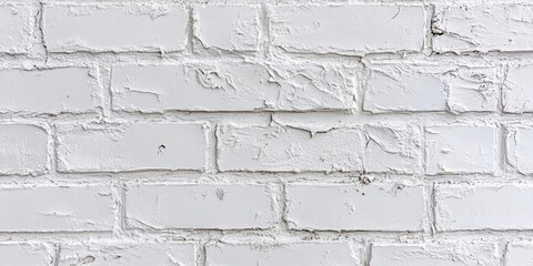 Poster - Textured white brick wall with a stucco pattern. Abstract background featuring a plaster decorative pattern, relevant for interior design and construction concepts.
