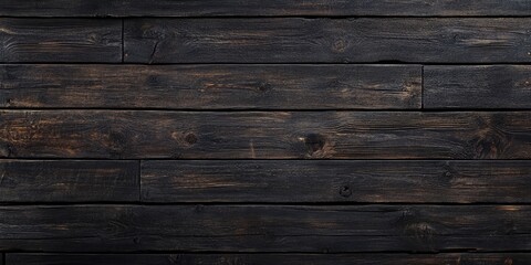 Leinwandbilder - Dark brown wooden background, texture of a weathered plank.
