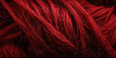 Poster - Dark red wool thread and a space for an inscription