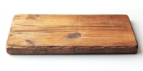 Aufkleber - A plain wooden board, set against a white background.