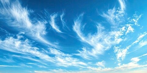 Poster - blue sky with clouds
