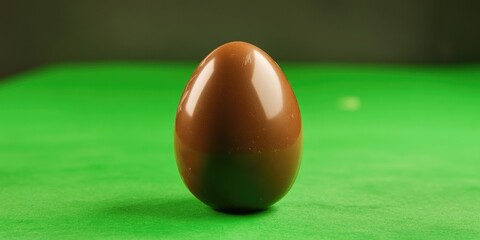 Poster - Easter egg-shaped box of chocolates on a green screen.