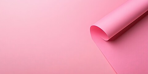 Fototapete - Blank pink paper sheet serves as a useful background.