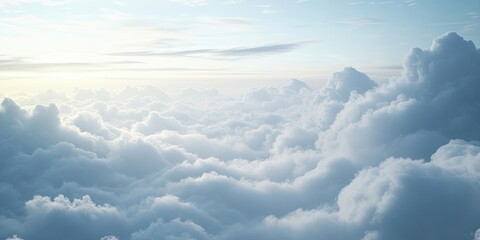 Aufkleber - A section of the sky captured while in the clouds, defocused.