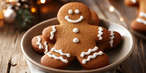 Poster - Gingerbread Cookies in the shape of a man
