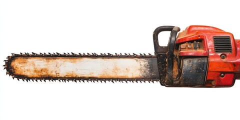 Poster - chainsaw removed from a white background