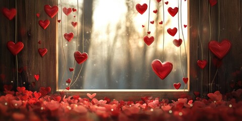 Poster - Valentine's Day themed background