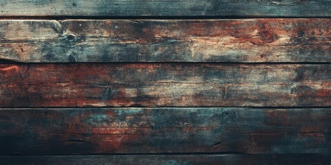 Leinwandbilder - Wooden rustic vintage background image with a toned appearance. Copy space available for overlaying text, graphics, or photos.