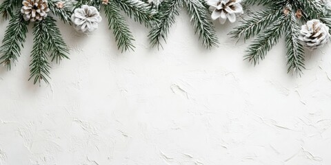 Aufkleber - White cardboard paper or a white concrete/cement wall. Background texture for the Christmas festival, copyspace for text.