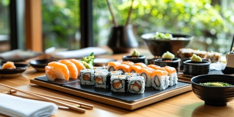 Poster - Sushi table set up